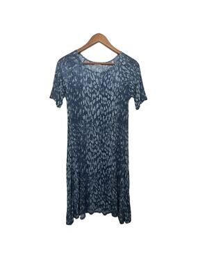 L’agence Sz Small Blue Multicolor Mesh Lightweight Dress